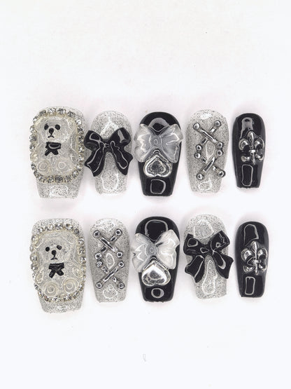 Jelly Bear Handmade Press On Nails